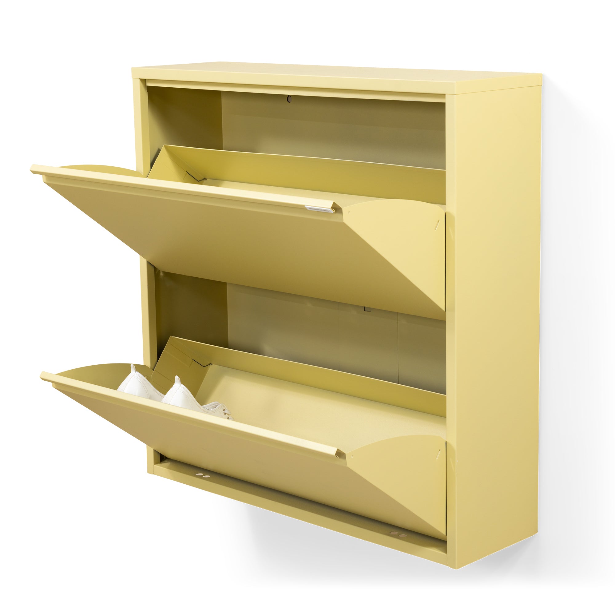 Spinder Design schoenenkast Billy 2 - Butter Yellow - 12 paar schoenen