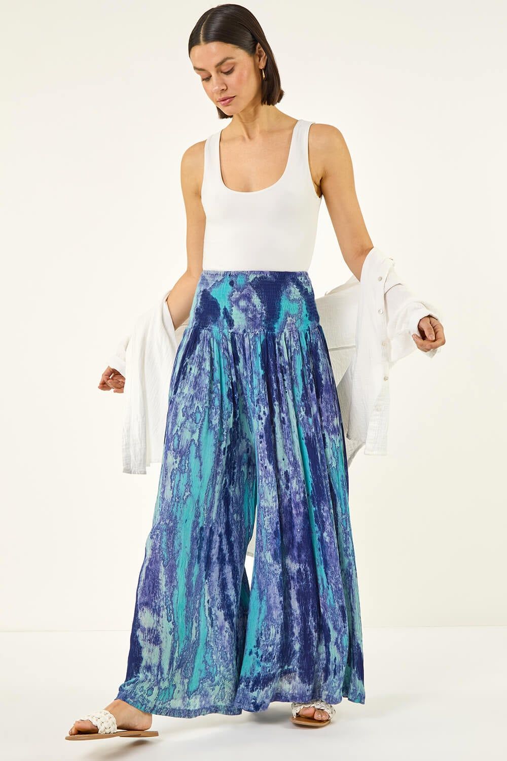 Roman Abstract Palazzo Trouser