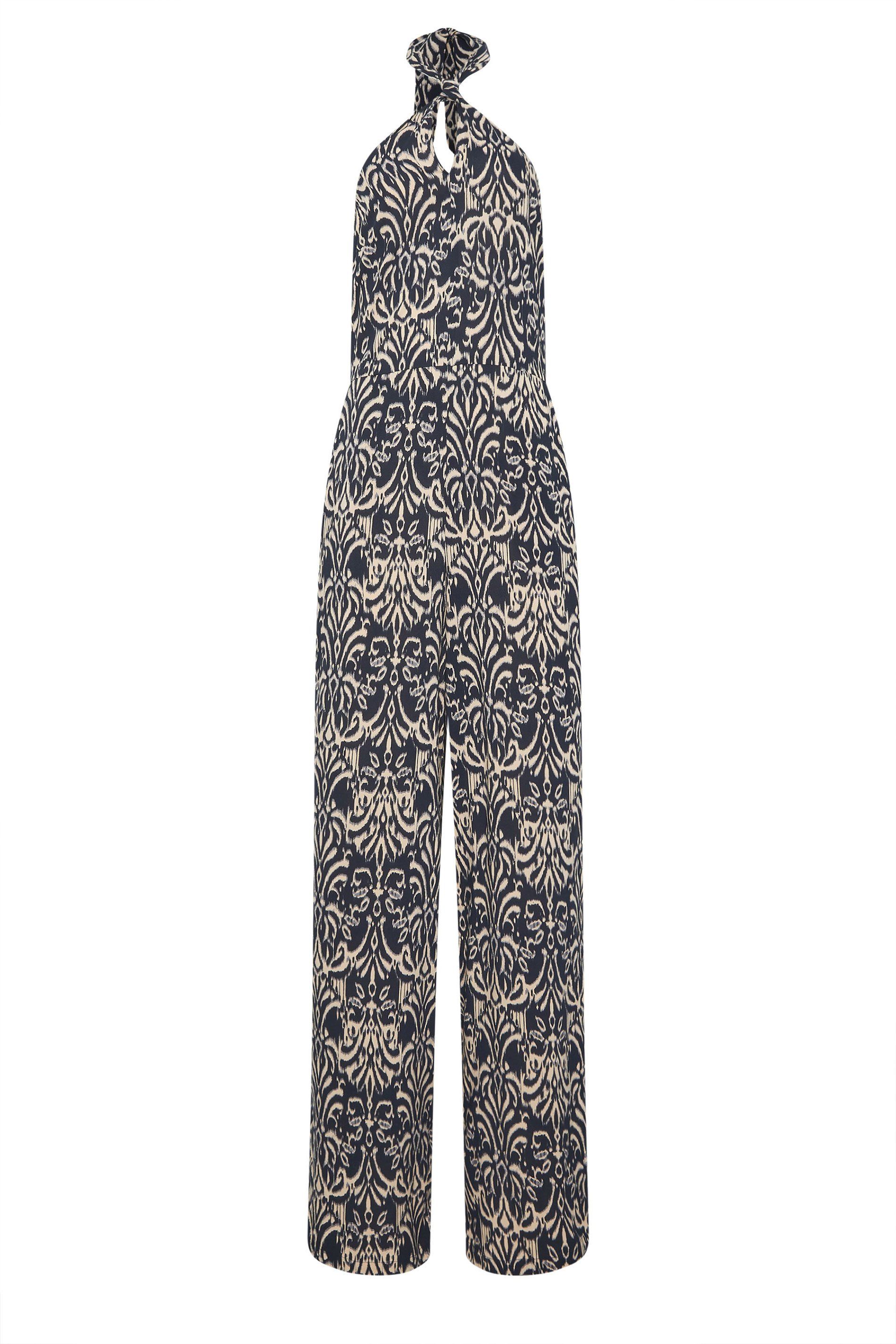 Long Tall Sally Tall Abstract Halterneck Jumpsuit