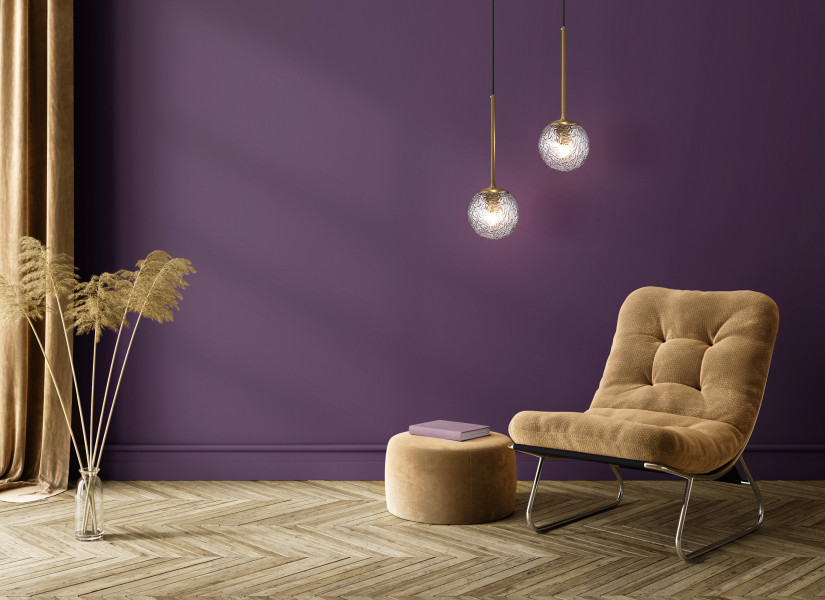 Lampa wisząca mosiężno-złota LIGERO 1xE27x40W wym: 150x15x15 cm Maytoni