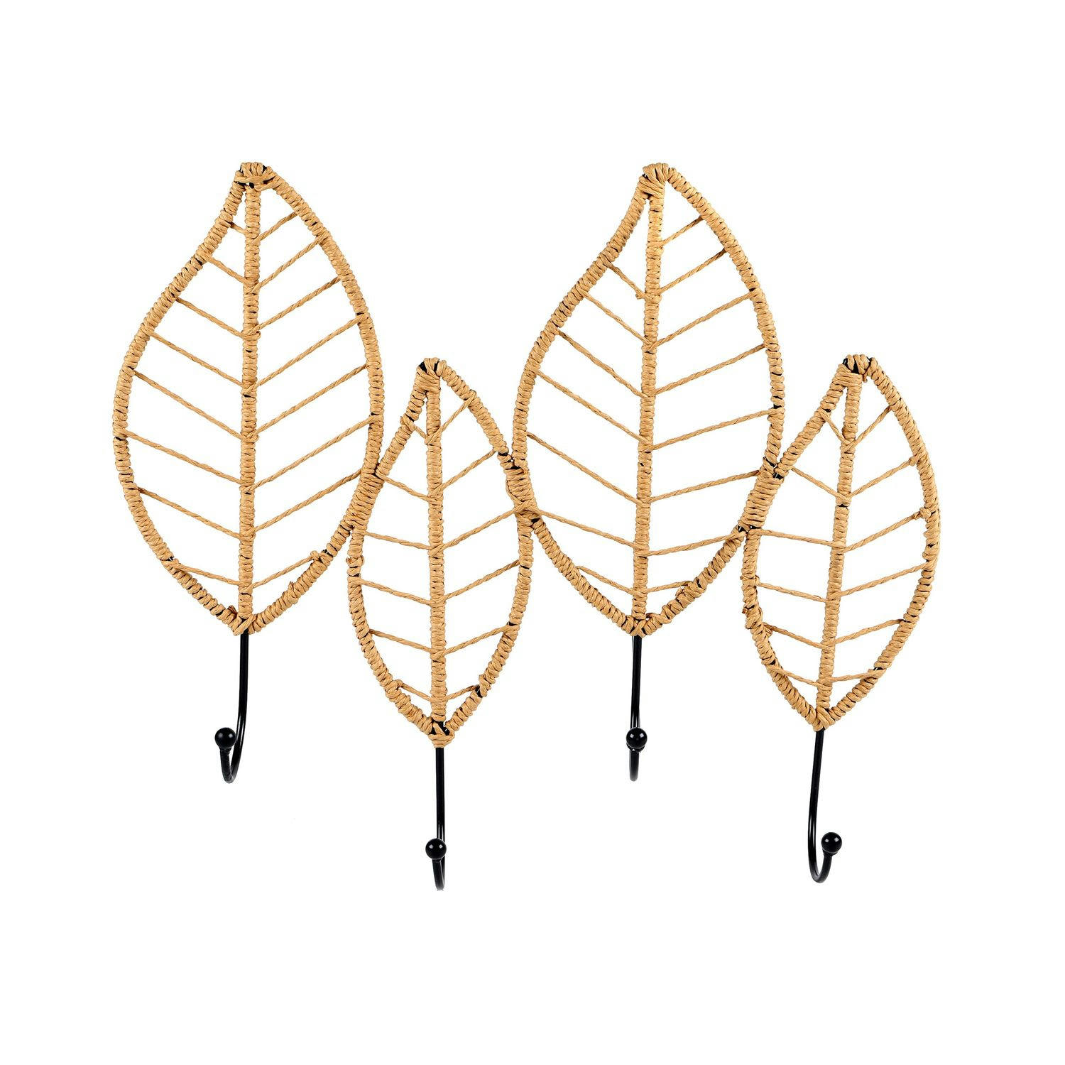 - Porte manteau mural 4 crochets beige