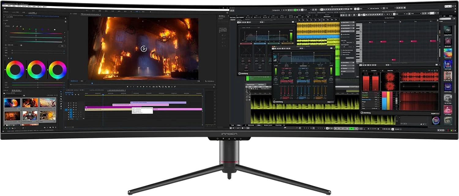 INNOCN 49 Curved Gaming Monitor, 144Hz, HDR400, USB-C, 49C1G