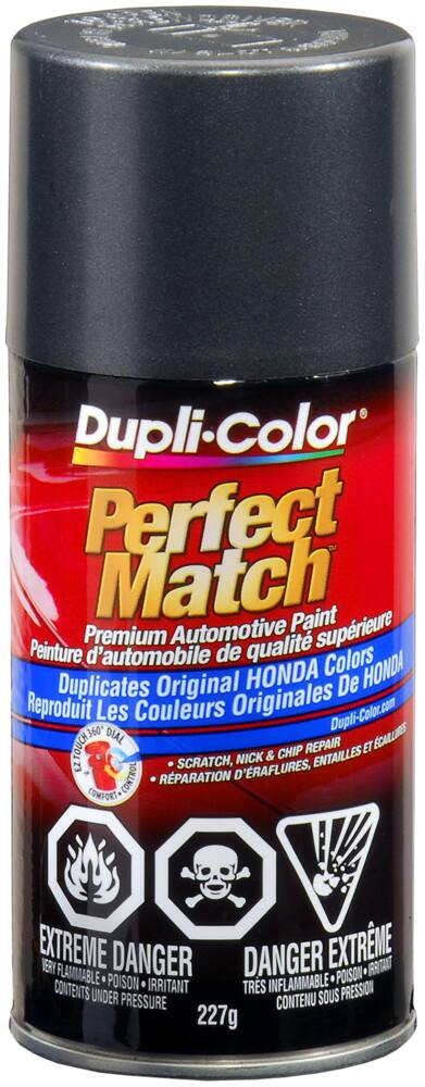 Dupli-Color Perfect Match Premium Acrylic Lacquer Automotive Aerosol Spray Paint, Graphite Grey Metallic (NH91M), 227-g