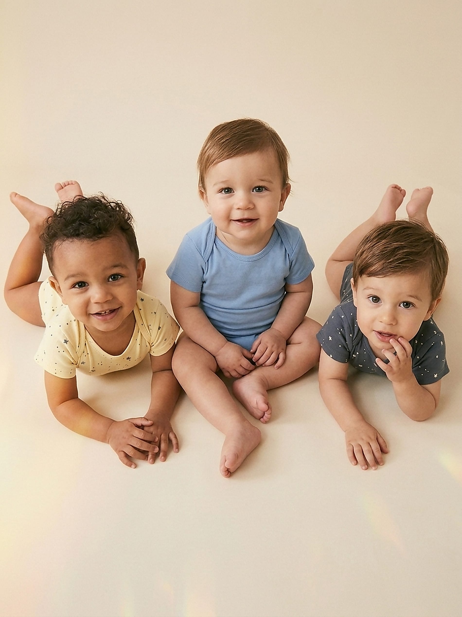 Bawełniane body z motywem gwiazdek 3 pack