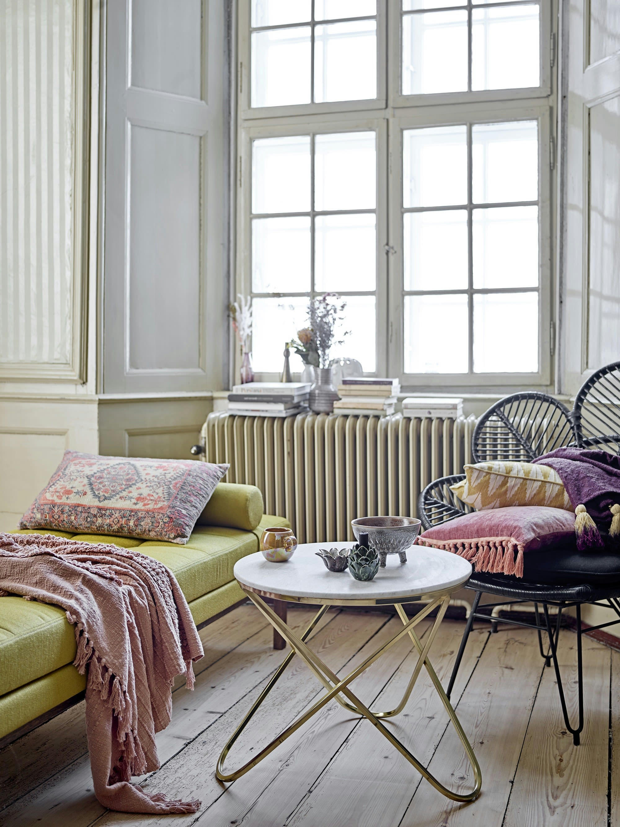 TREIGNY - Vase en grès blanc H14.5