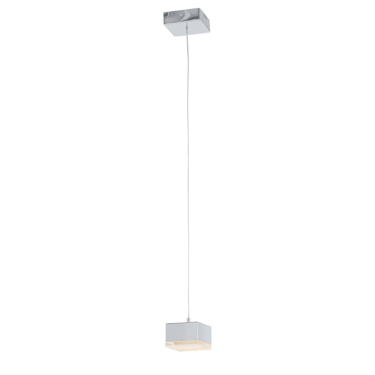 Lampa wisząca Seth chromowana przezroczysta LED 1x4.2W 3000K 420lm Italux