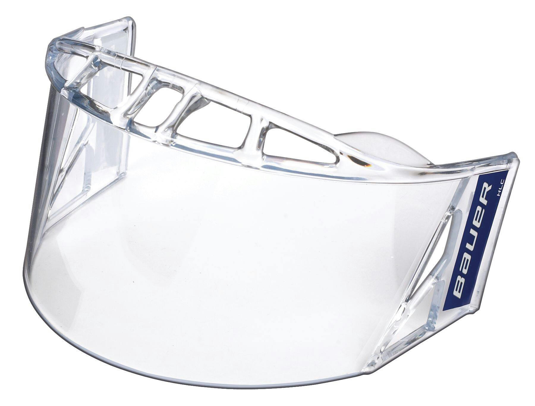 Bauer HLC Clear Half-Shield Senior Hockey Face Mask/Visor with Anti-Fog Film & High Impact Polycarbonate Shield