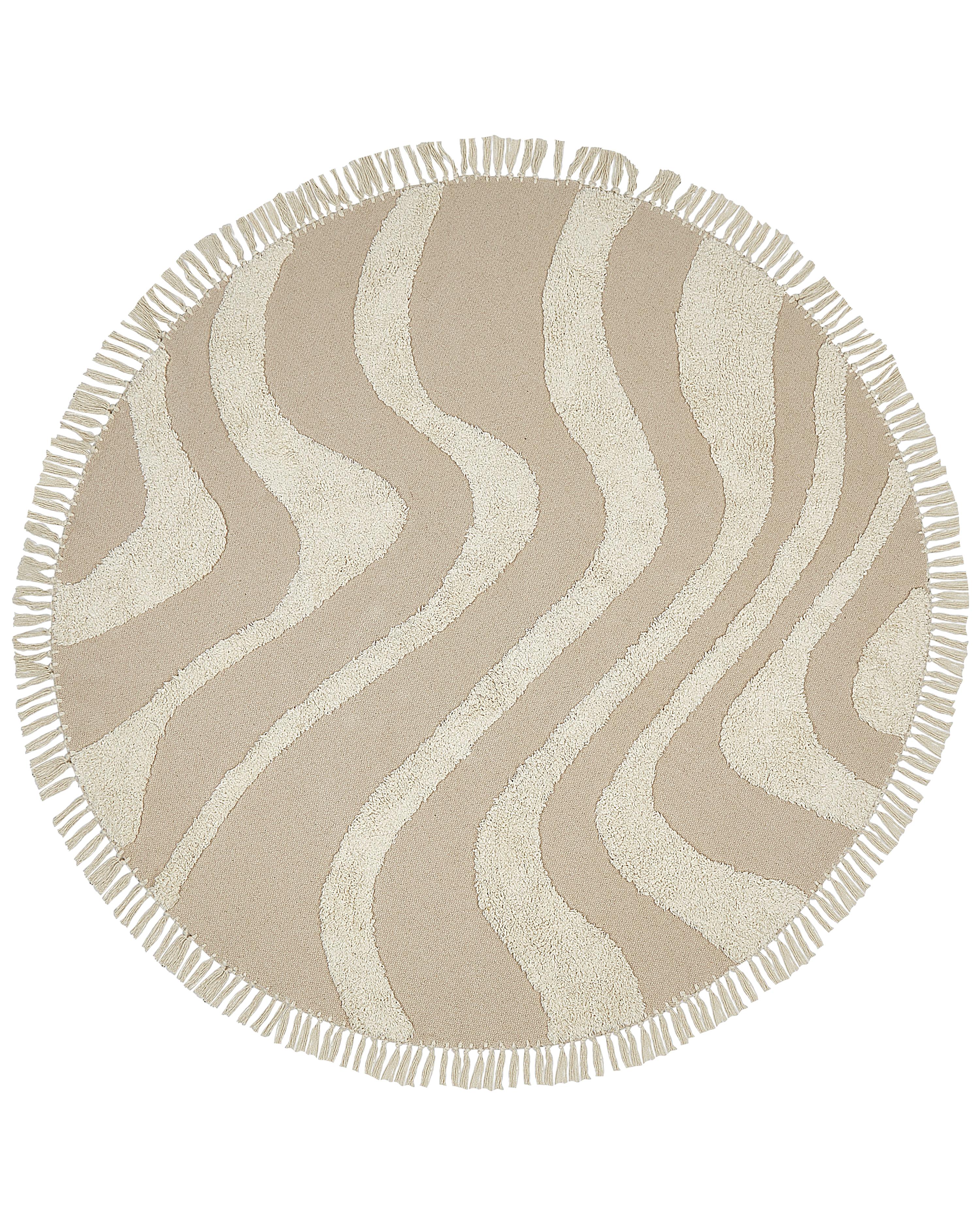 Rug ARTMAK Beige ? 140 cm Cotton