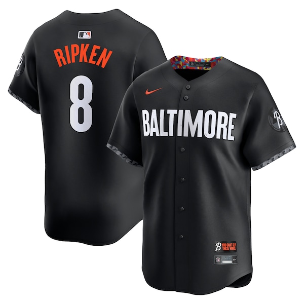 Cal Ripken Jr. Baltimore Orioles Nike City Connect Retired Player Jersey - Black