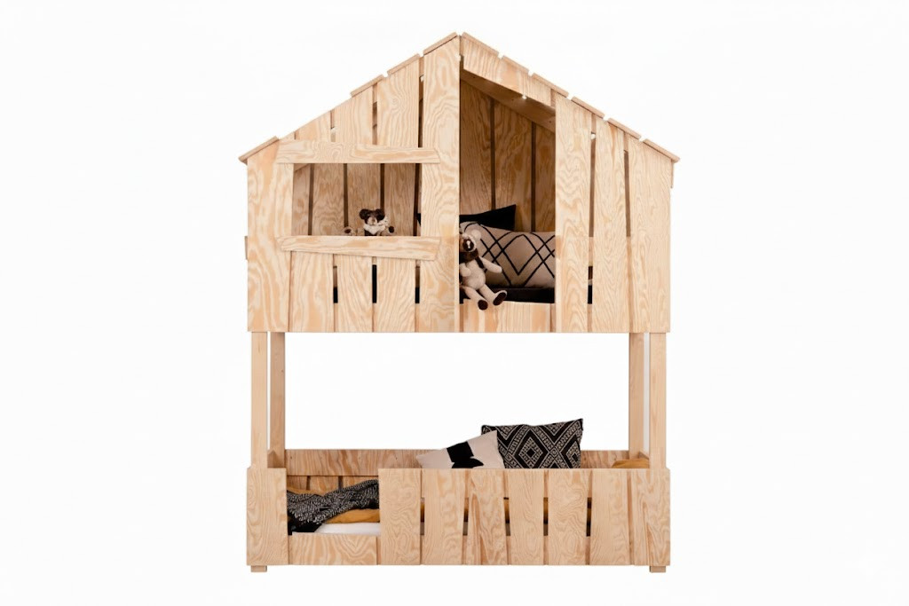 Łóżko piętrowe TED 70x140 sosna bez szuflady/bez materaca