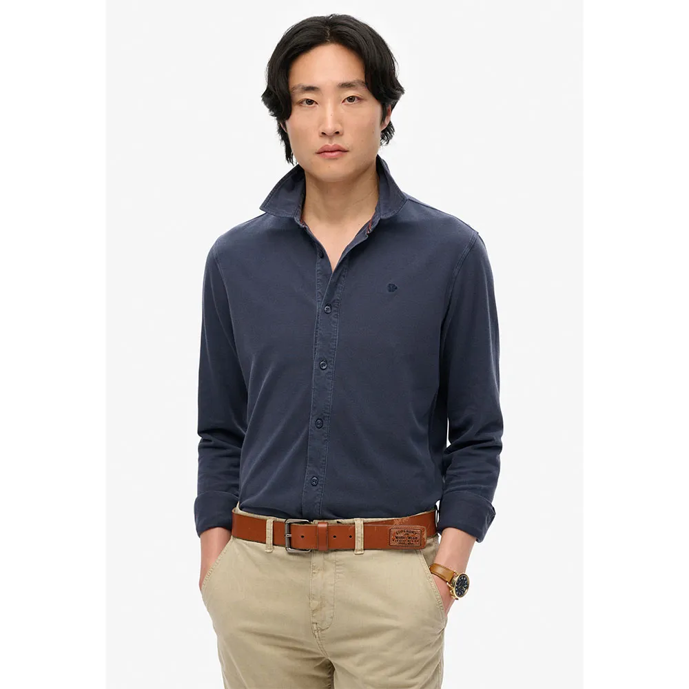 Superdry Vintage Destroy Pique long sleeve shirt