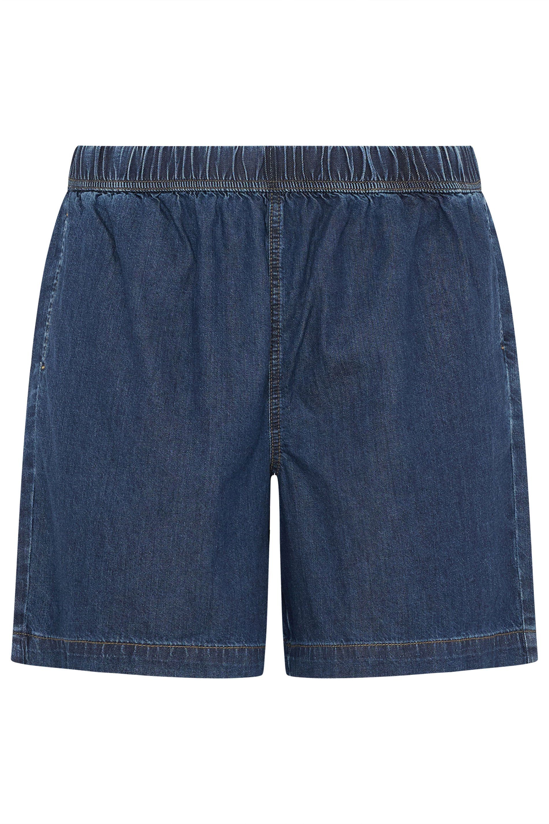 Yours Elasticated Denim Shorts