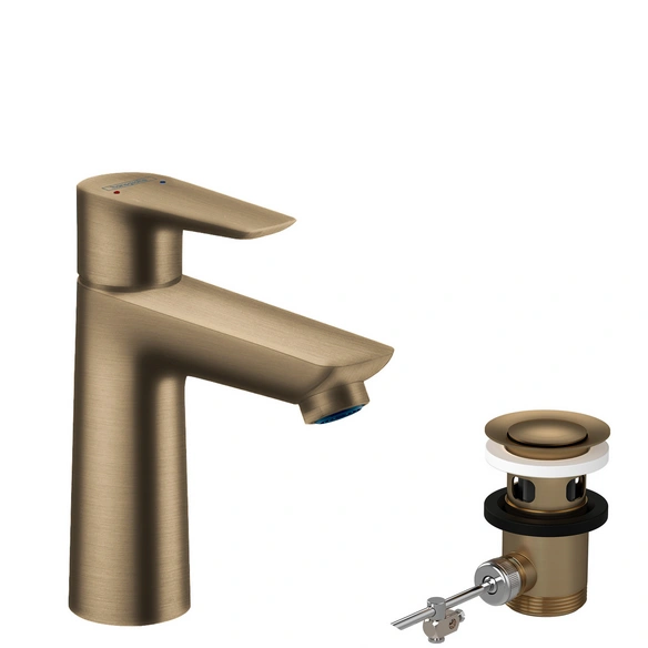 Waschtisch-Einhebelmischer »Talis E«, WTM 110, HxT: 104x112 mm, gebürstet