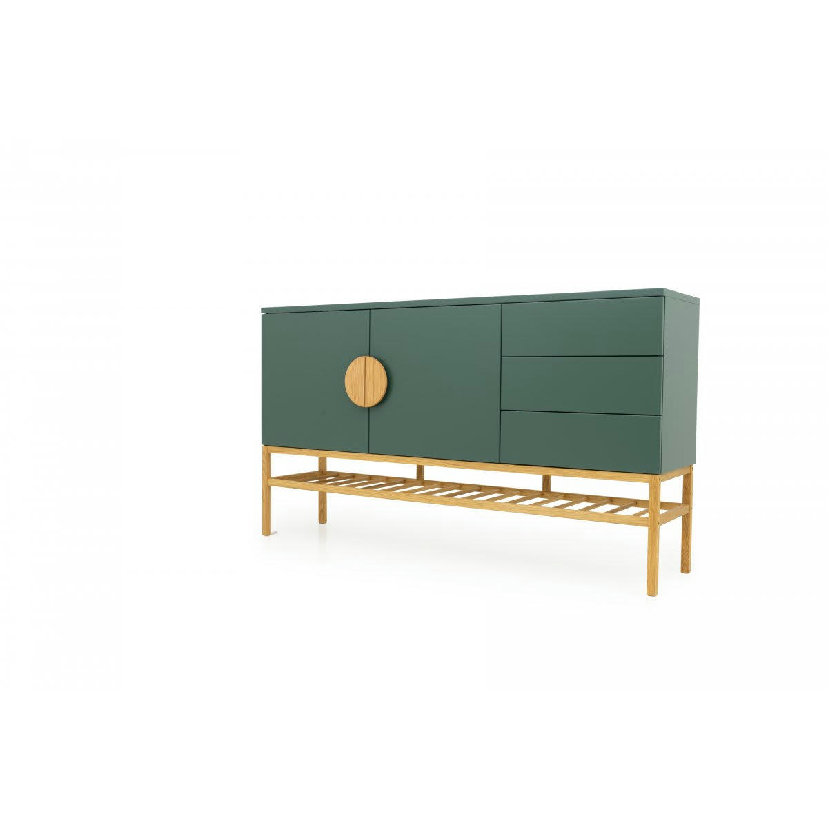 ATOUMA - Buffet bas design en bois vert