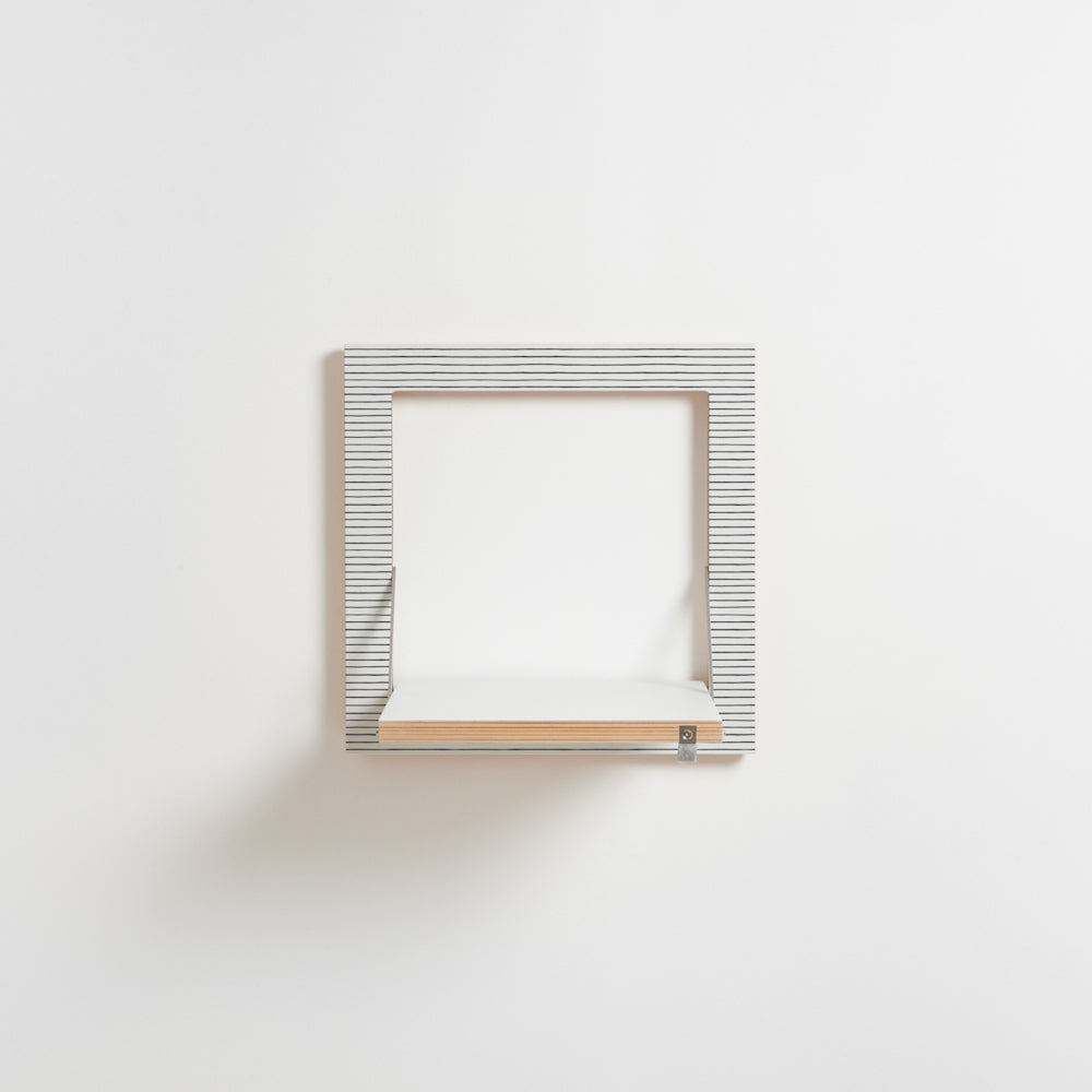 Fläpps plank 40x40-1 - Watercolor Stripes door Kind of Style