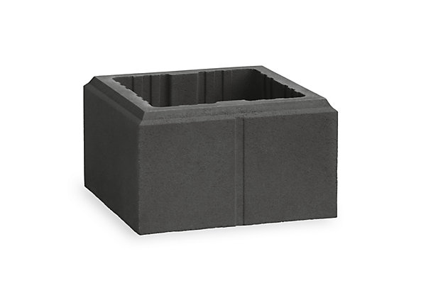 Elément de pilier 30 x 30 cm anthracite