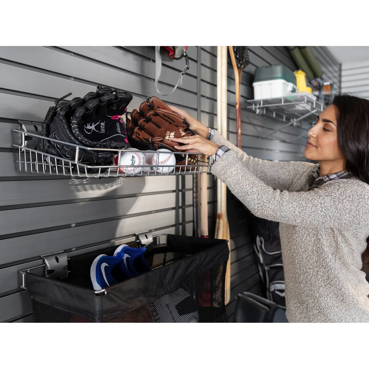 NewAge Products Slatwall Accessories - Mesh Basket (Pack of 1)