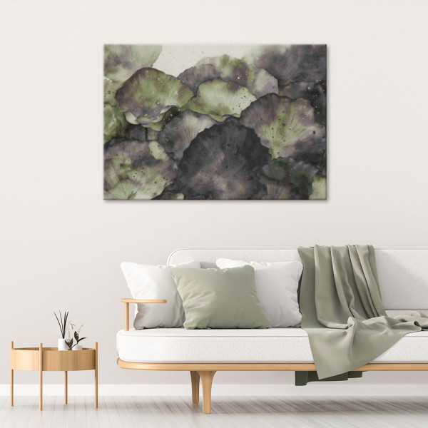 Feeby Obraz, Zielone liście lotosu 60x40