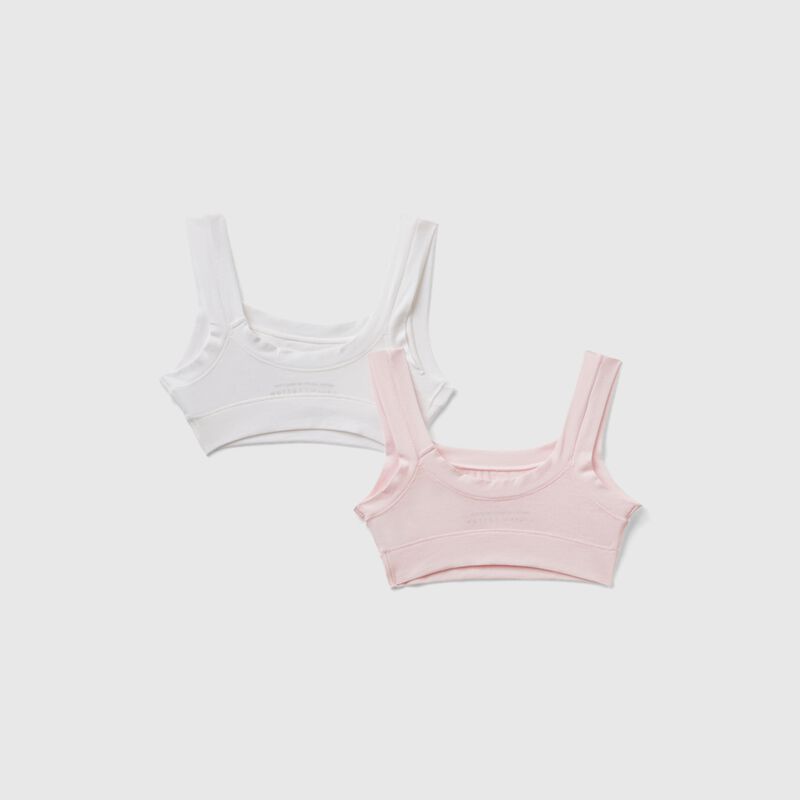 Two super stretch cotton tops