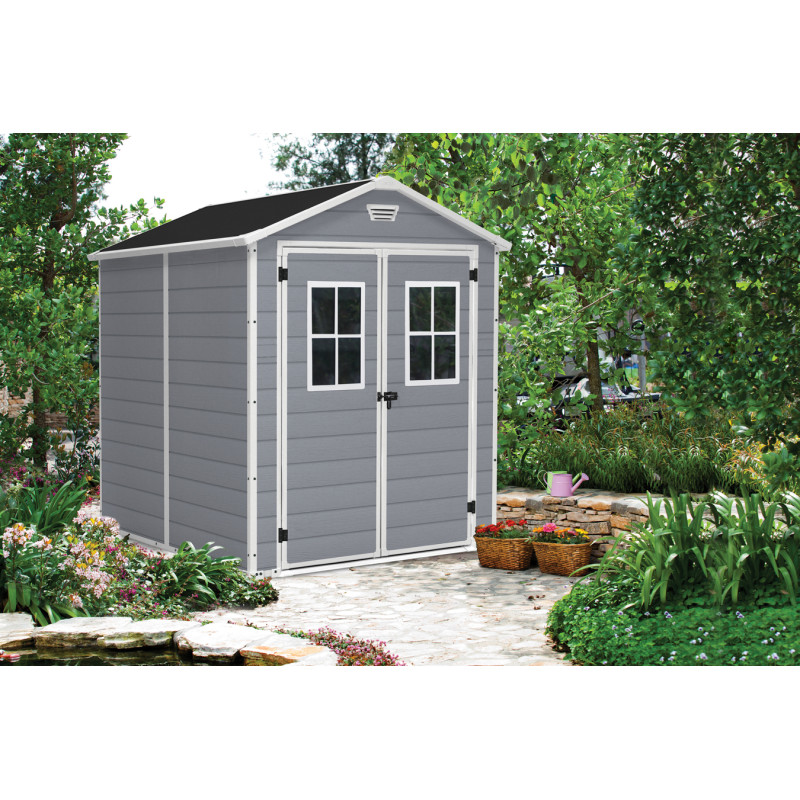 Abri de jardin en résine Premium gris 1,86 x 2,37 x 2,27 m KETER