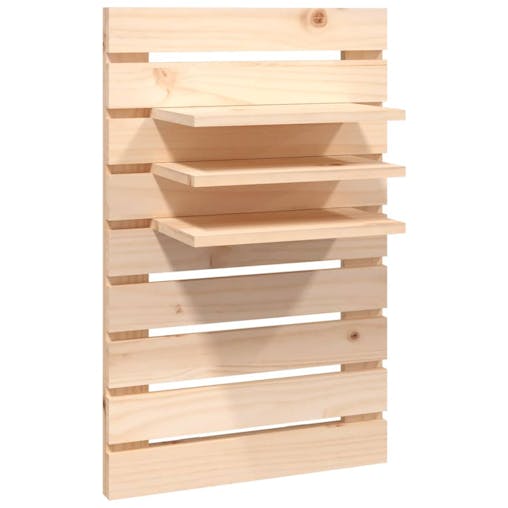 NNEVL Wall-mounted Bedside Shelves 2 pcs Solid Wood Pine