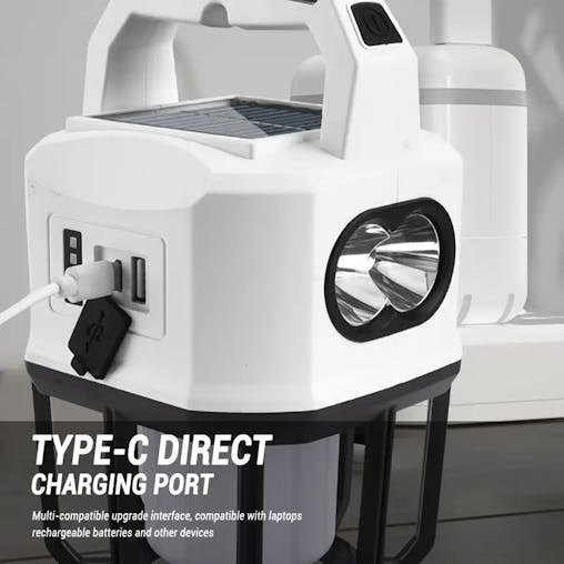 NNETM Solar Powered Camping Lantern with Multifunctional Charging - Your Ultimate Outdoor Companion