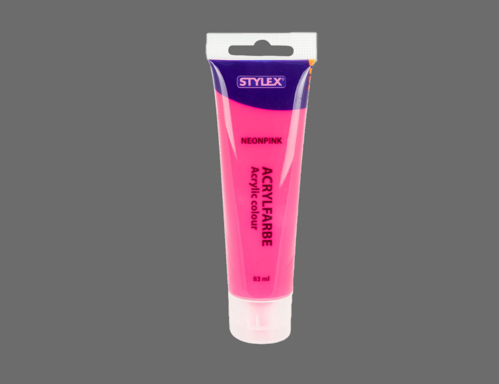 Acrylfarbe neonpink
