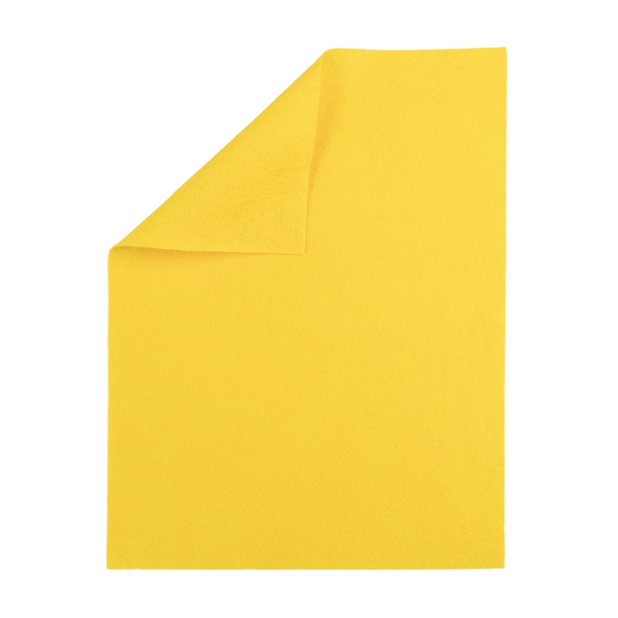 Yellow Polyester Felt Sheet A4