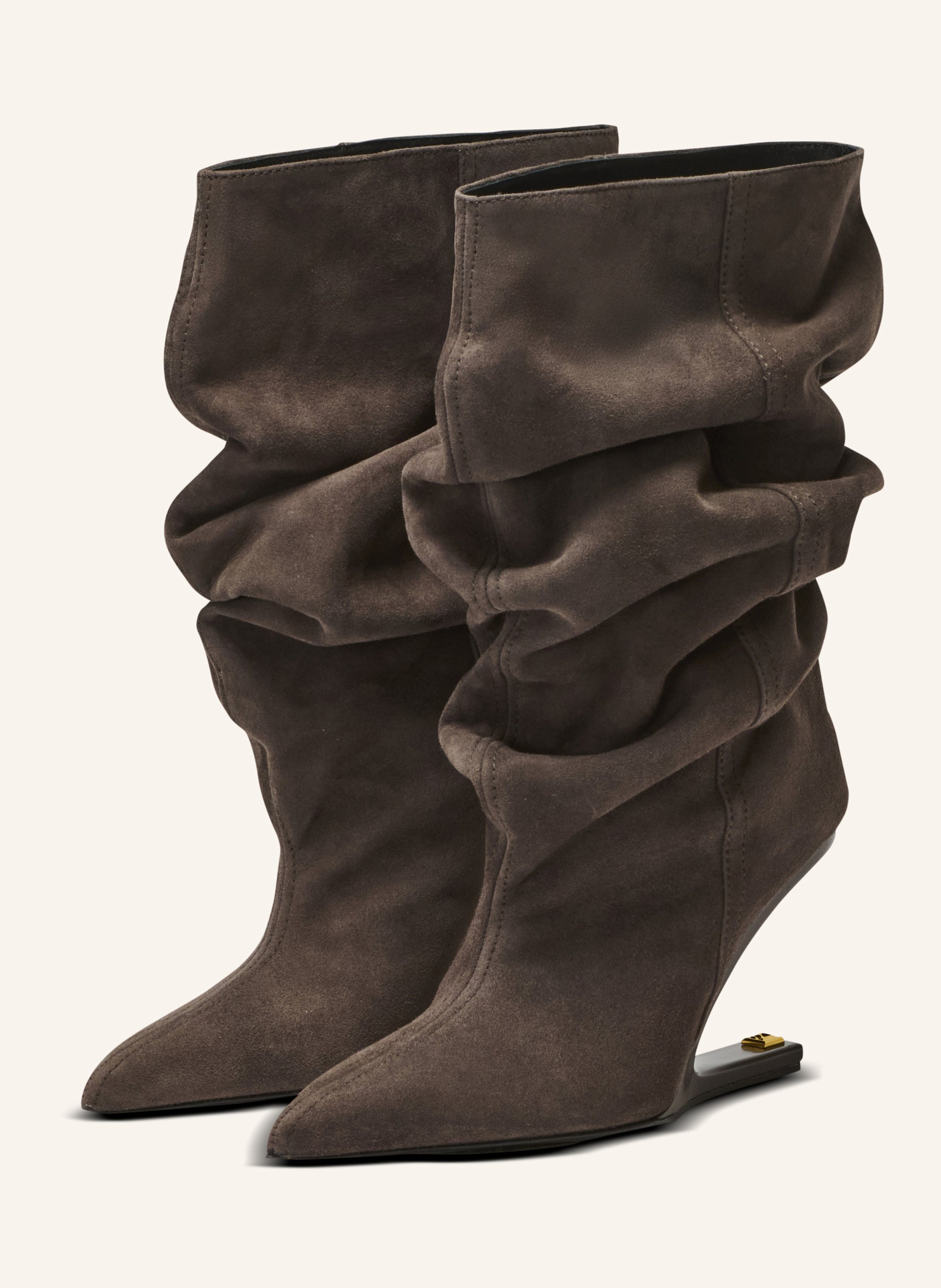 BALMAIN „No Wedge“-Stiefeletten aus Wildleder