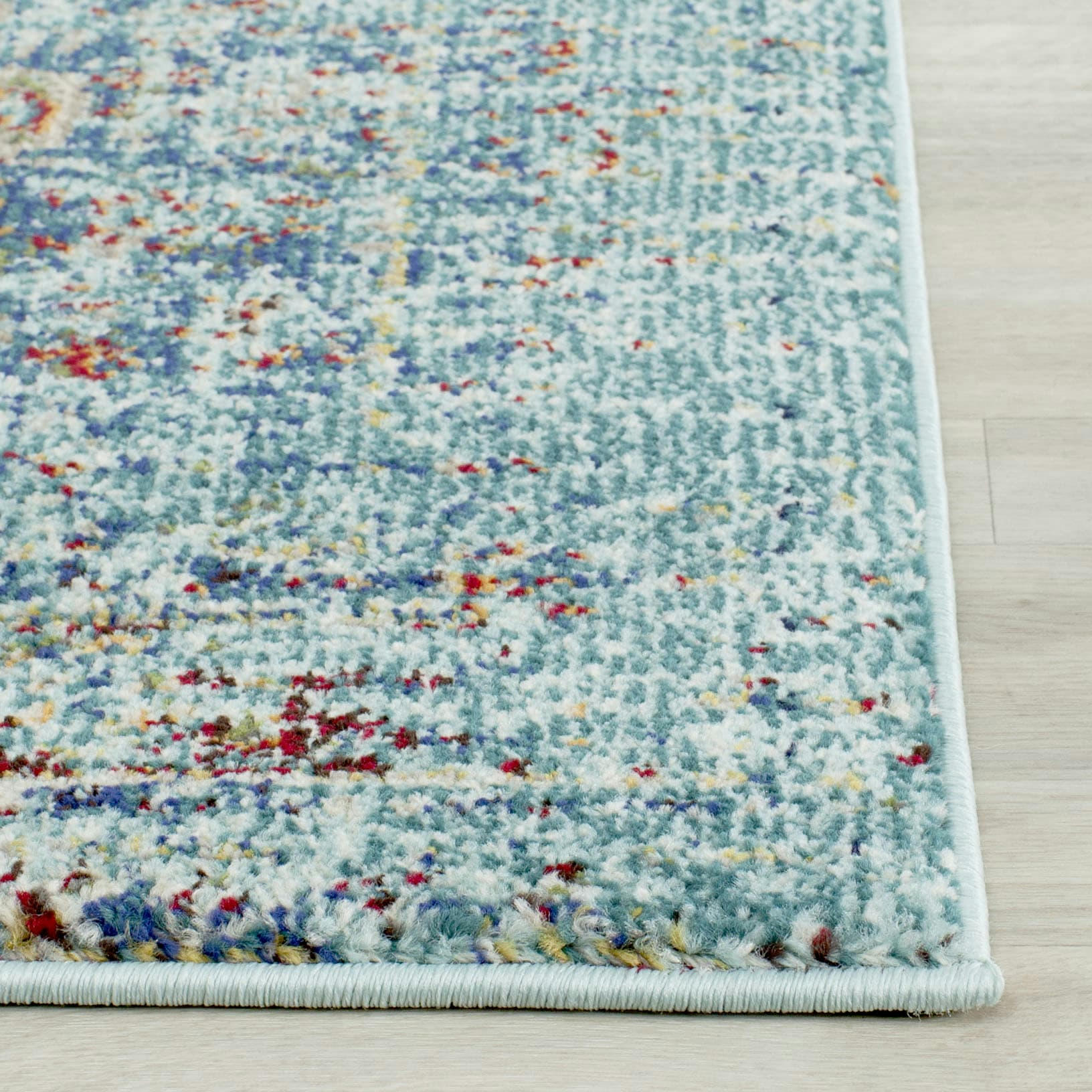 MONACO - Tapis de salon interieur en bleu & multicolore, 155 x 231 cm