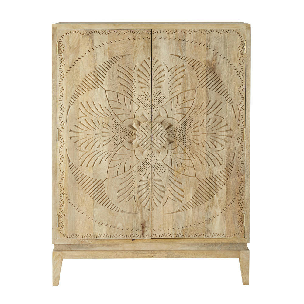 Pendjab - Armoire 2 portes gravée