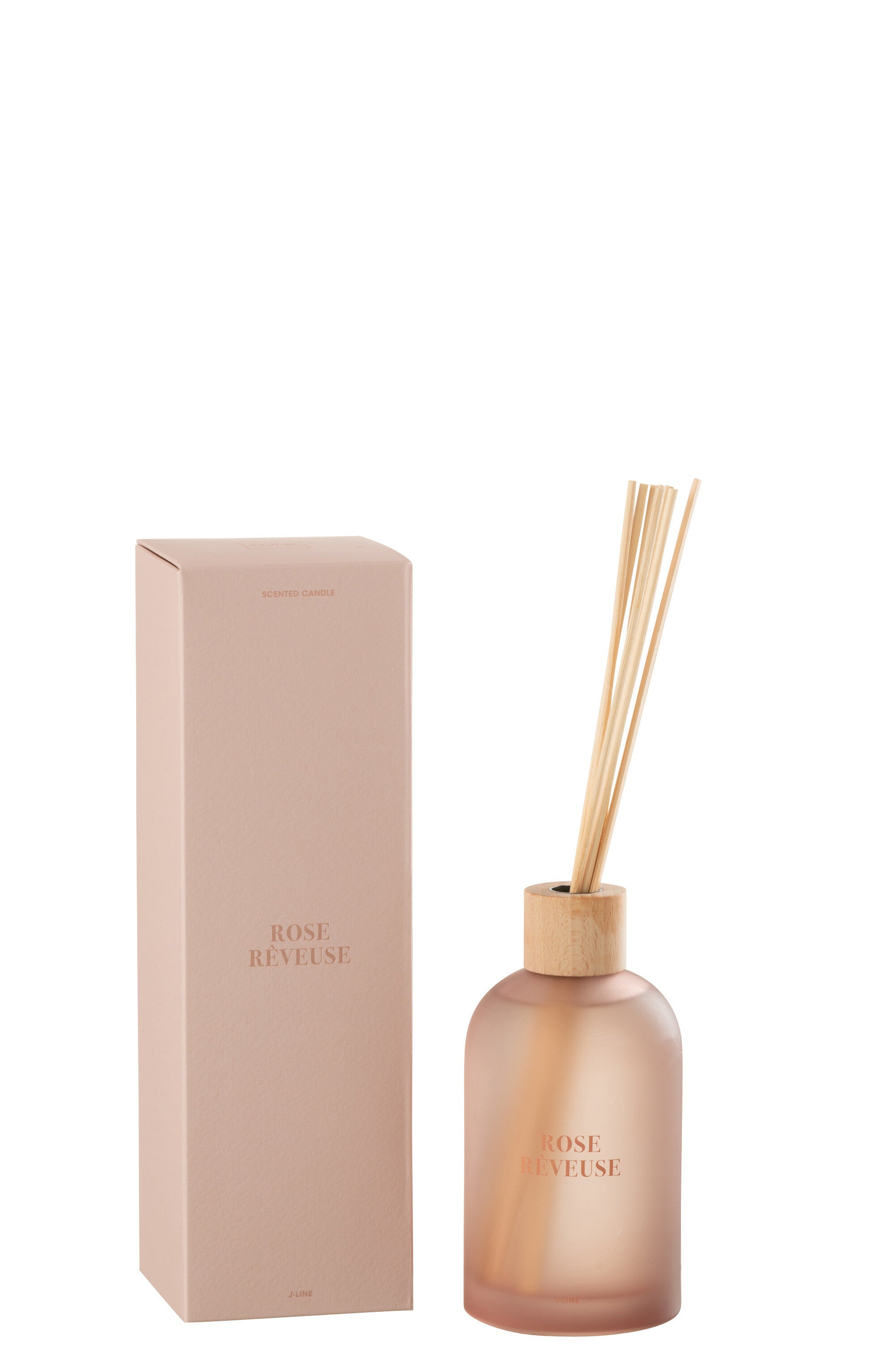 J-Line geurstokjes Accords Essentiels - Rose Rêveuse - roze