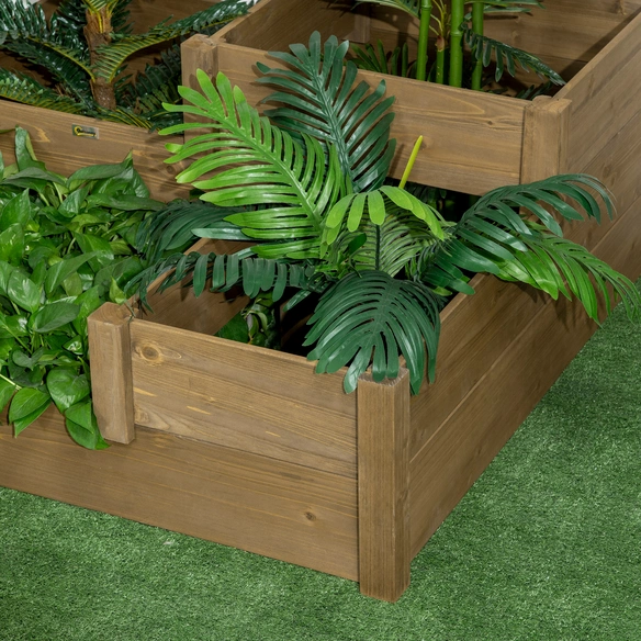 Hochbeet, LxBxH: 122 x 122 x 51 cm