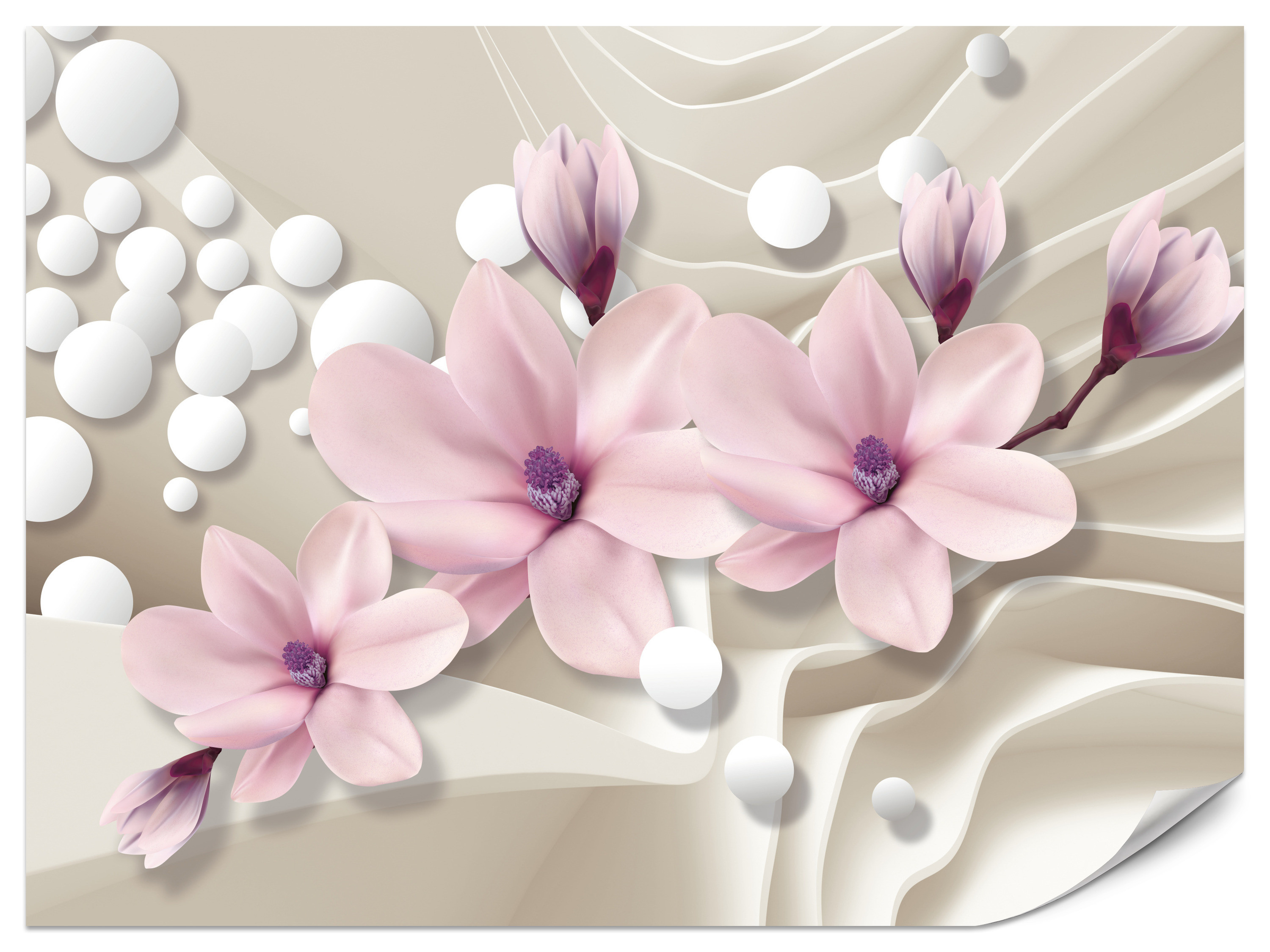 Fototapeta Abstrakcyjne magnolie 100x70cm