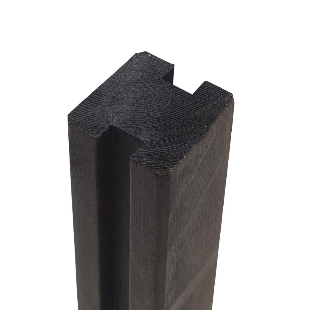 PROFILSTOLPE PLUS 2 SPOR 90X90X2680MM SVART