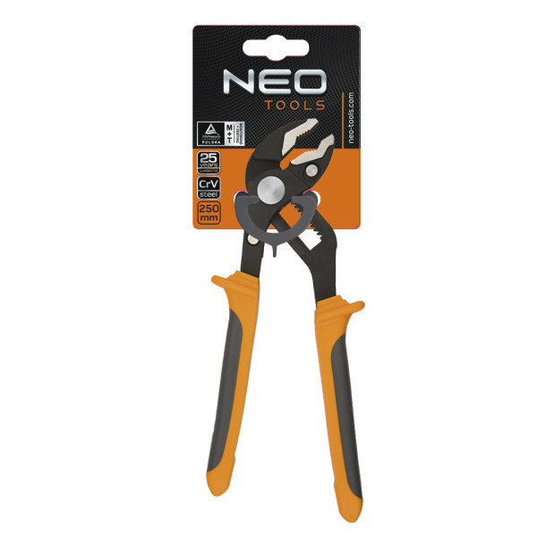 Szczypce nastawne do rur 250 mm, zakres 0-42mm NEO 01-204