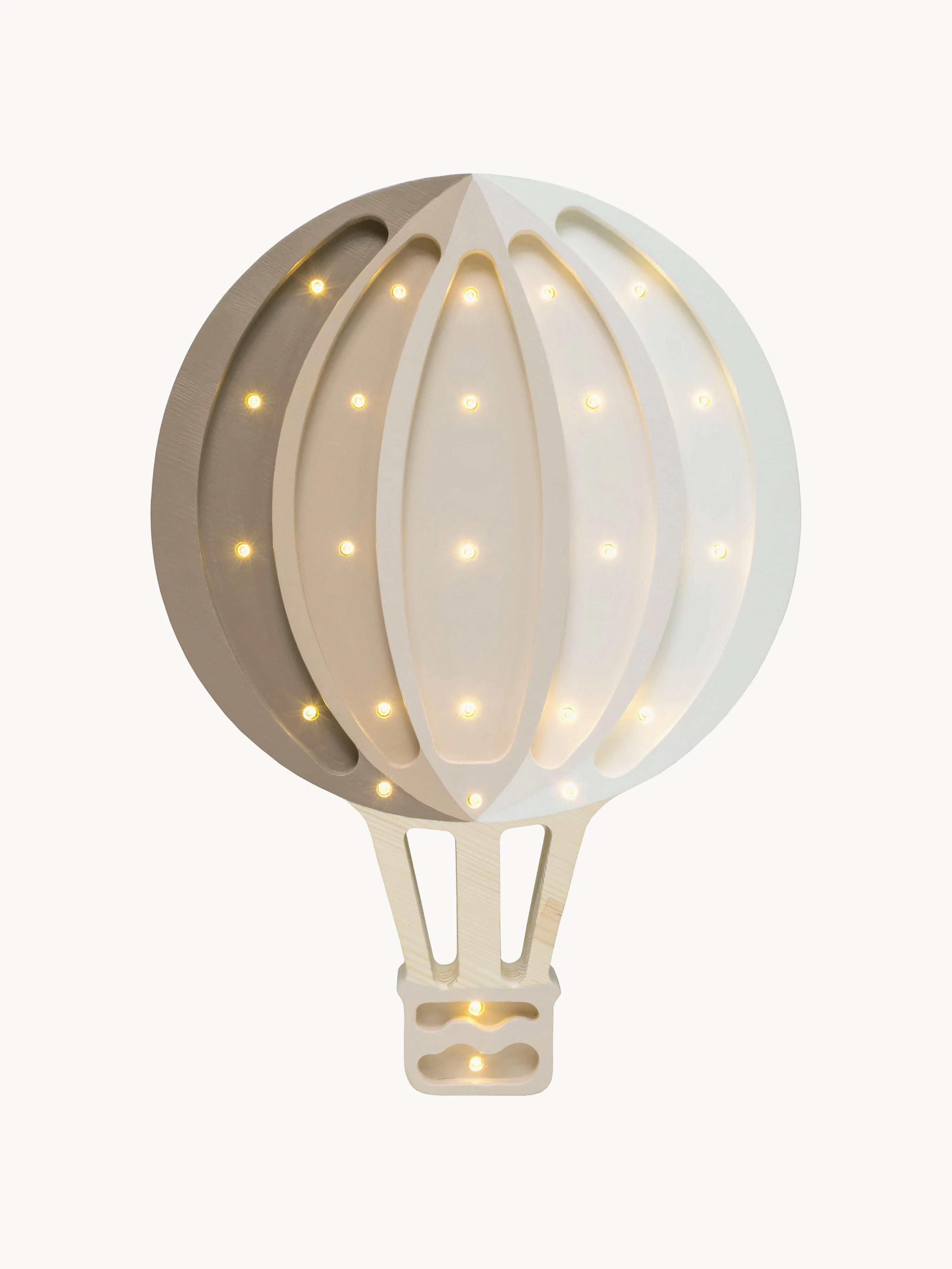 Handgefertigte LED-Kinderzimmerlampe Hot Air Baloon mit Timerfunktion und Fernbedienung, dimmbar