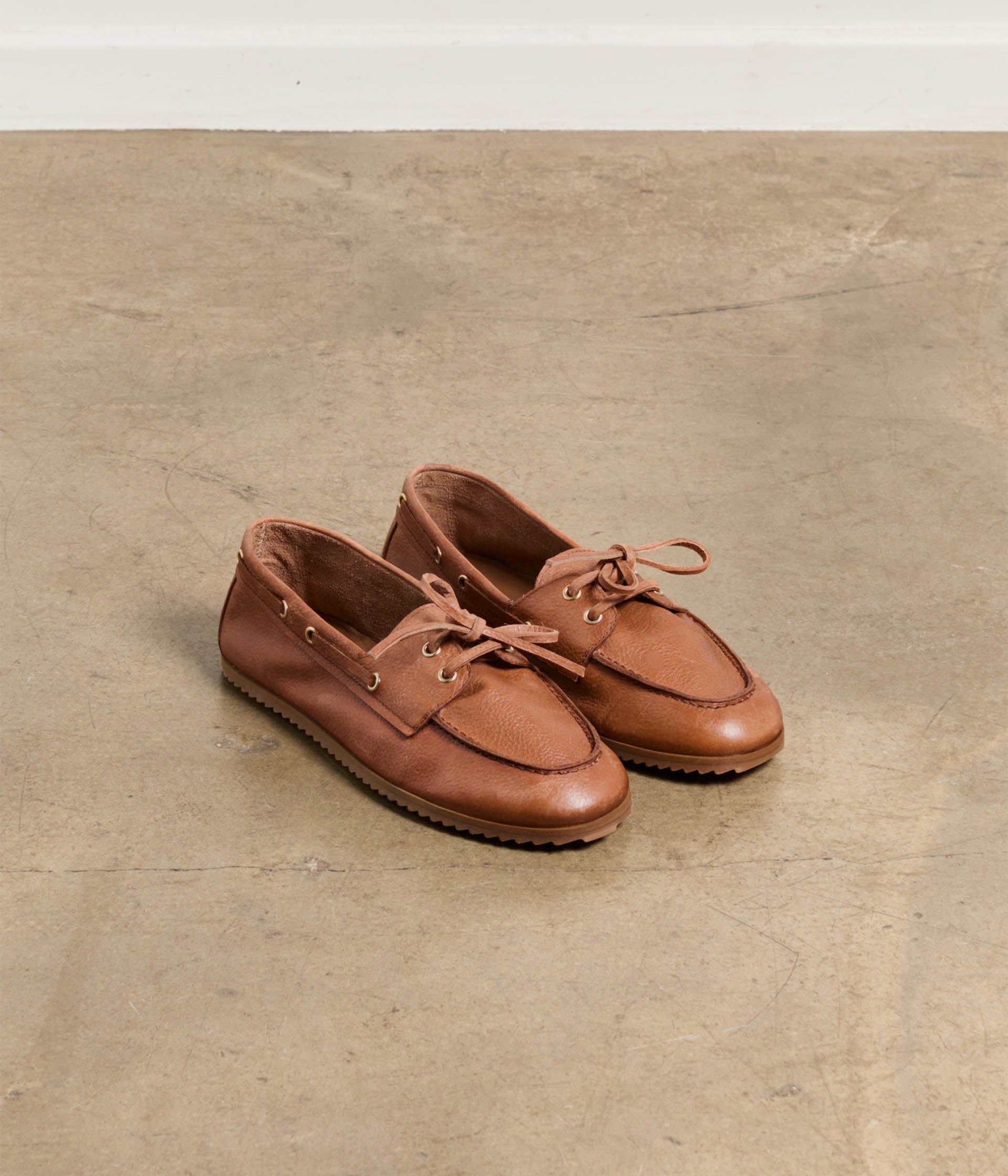 Chaussures bateau cognac Barnabé