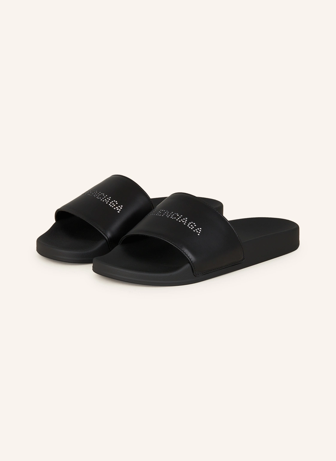 BALENCIAGA Pantoletten mit Schmucksteinen