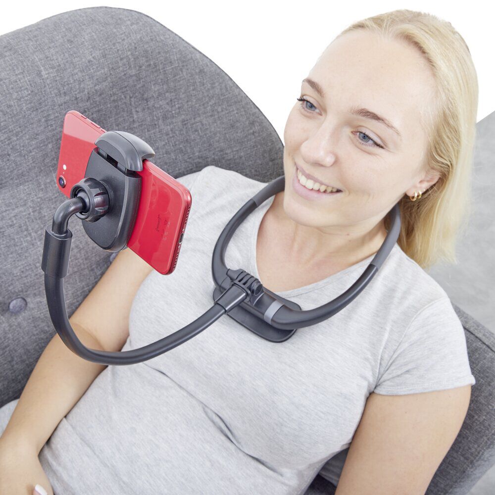 Support téléphone ajustable mains libres pour le cou L44,5cm
