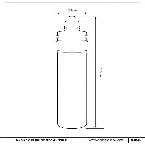 Filtre à Eau Profine Pfas Médium- Filtre Pour Le Traitement Des Polluants éternels 120 L/h