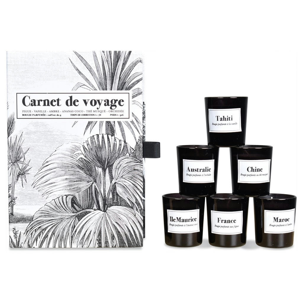- Coffret de 6 bougies D4cm