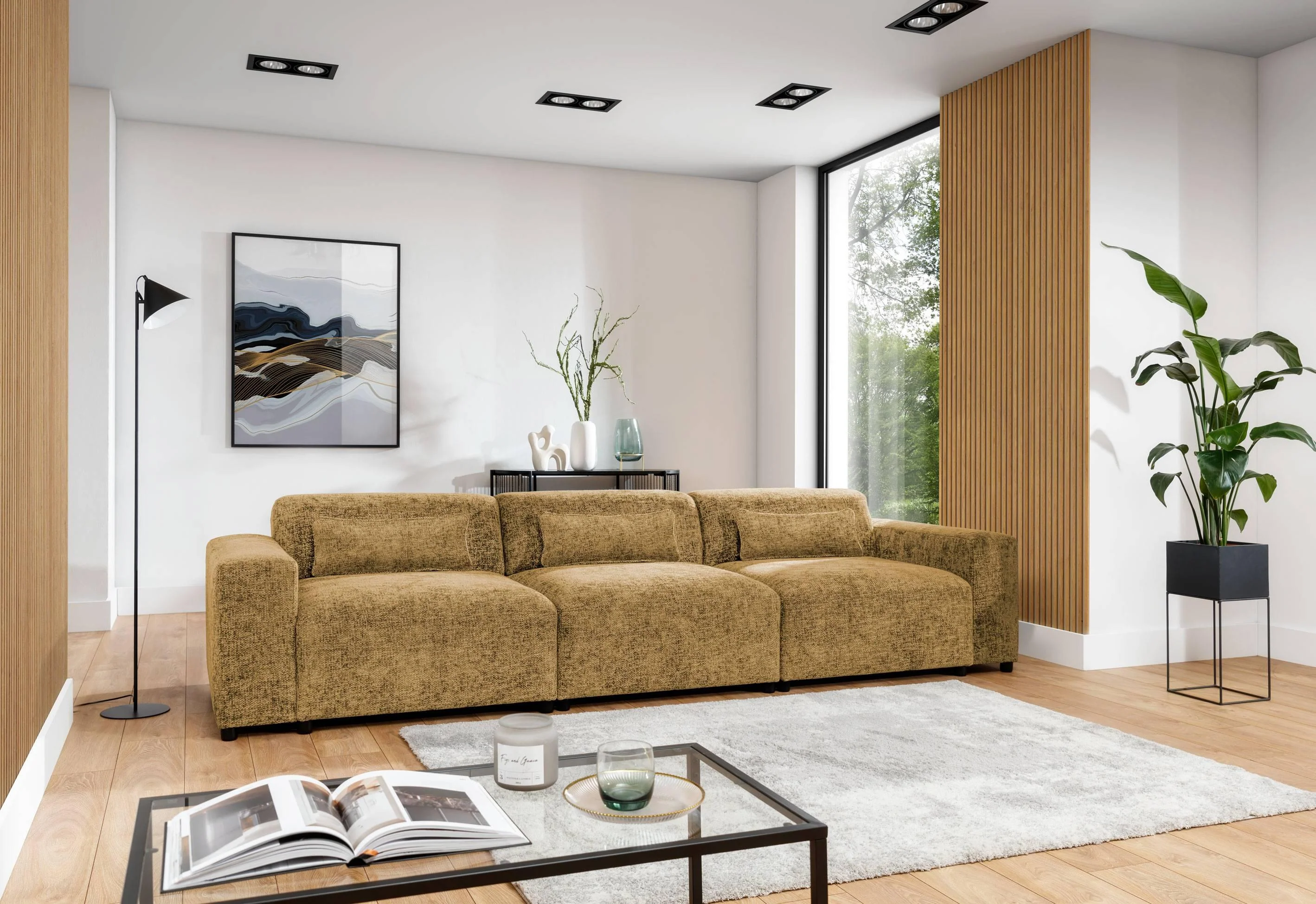 3-zitsbank Rizza chenille