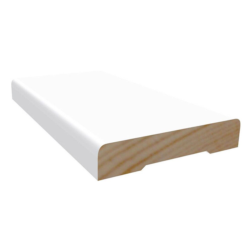 KARMLIST MOELVEN 12X95X440MM HVIT