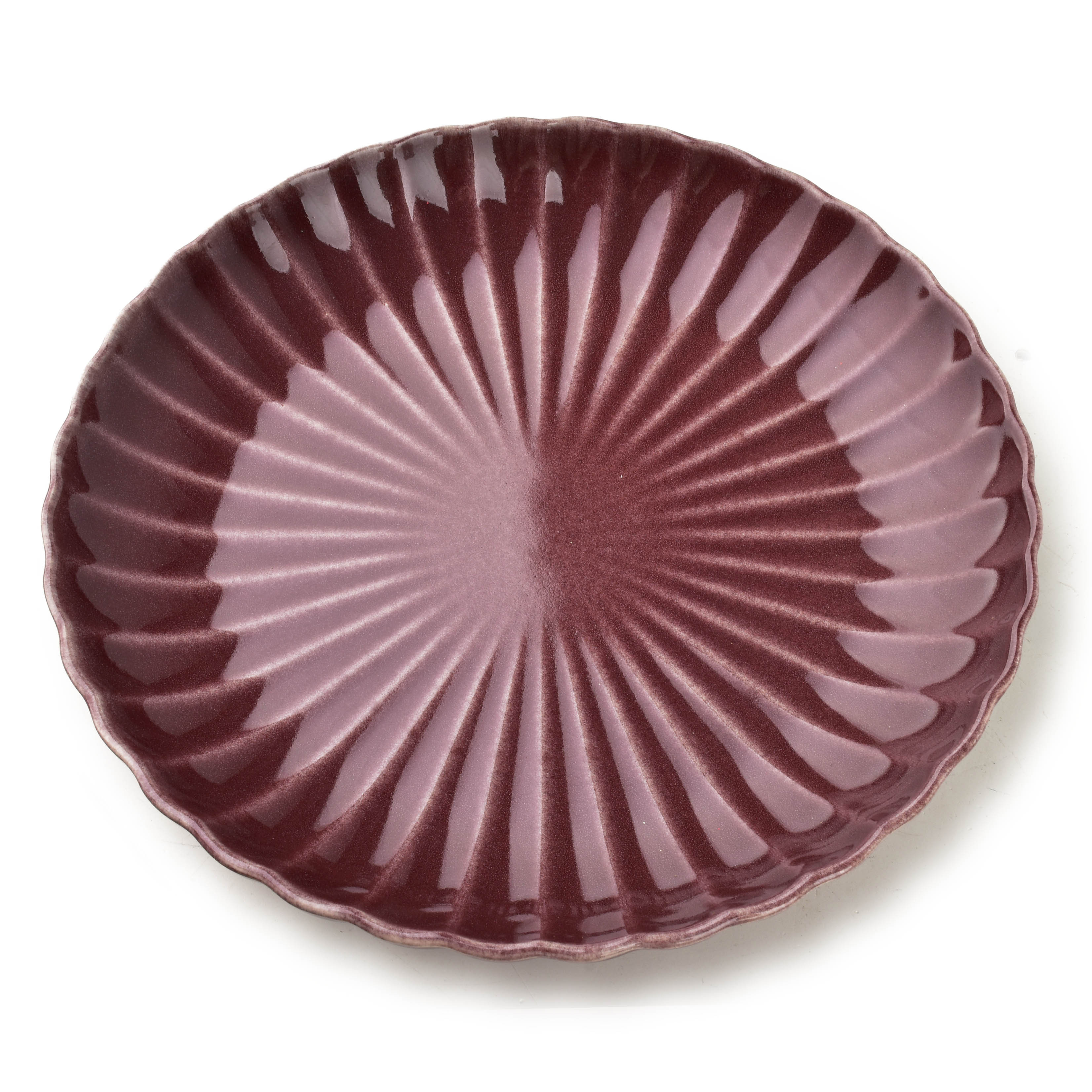 EVIE BURGUNDY Talerz obiadowy 27,5x4cm