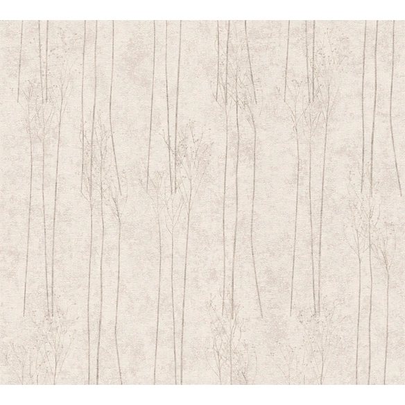Vliestapete, Gräser, LxB: 1005x53 cm, grau