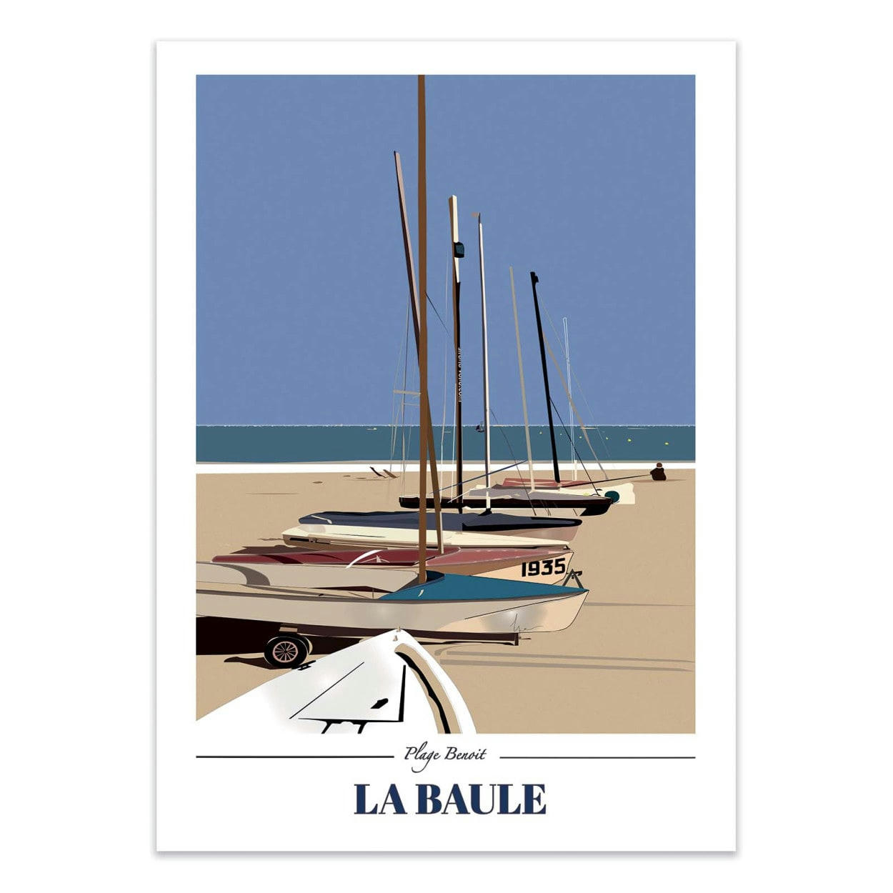 LPX ILLUSTRATION - LA BAULE - LPX ILLUSTRATION - Affiche d'art 30 x 40 cm