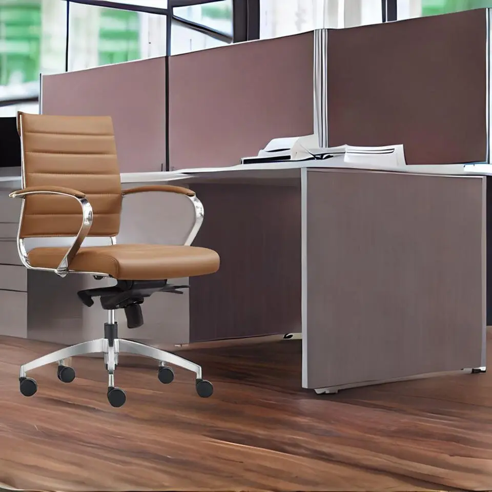 Bureaustoel C&aacute;diz Cognac - 100% leder