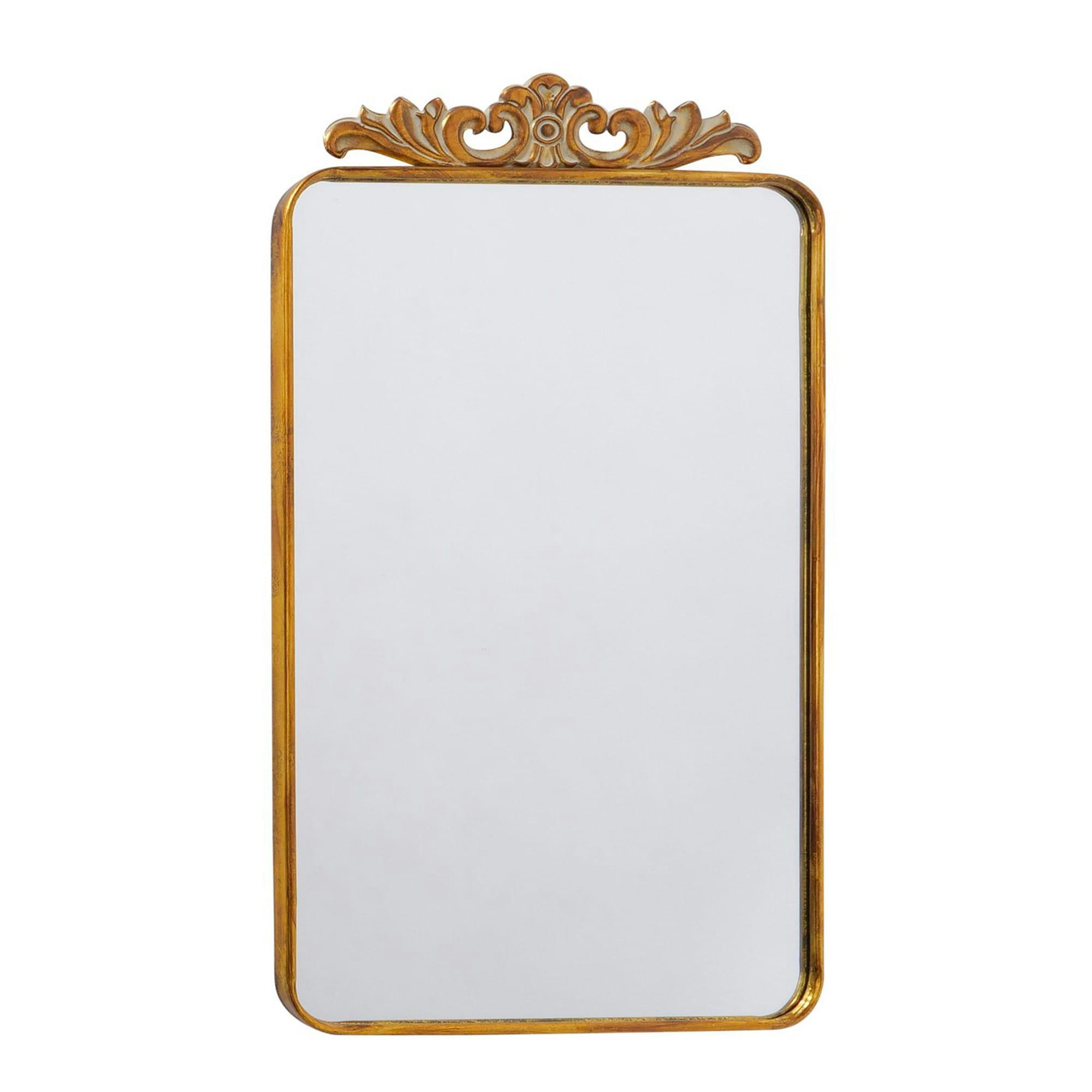 - Miroir classique rectangulaire en métal or antique 60x105x3cm