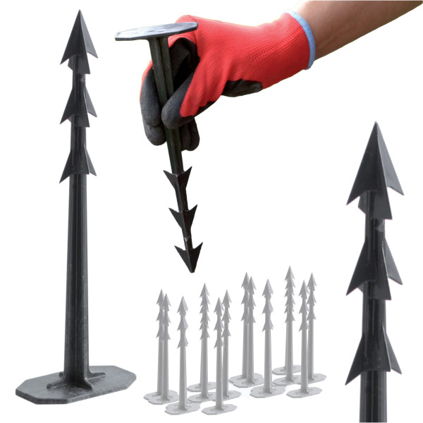 Szpilki Do Agrowłókniny Geowłókniny 20,9 Cm 50 Szt. Kotwy Czarne